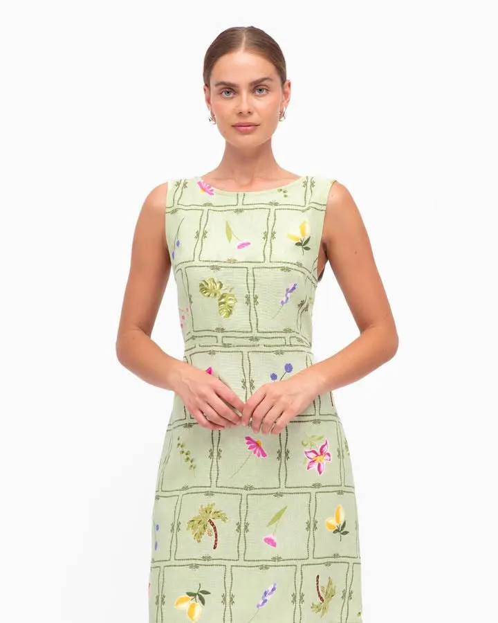 IRIS SHIFT DRESS || SAGE