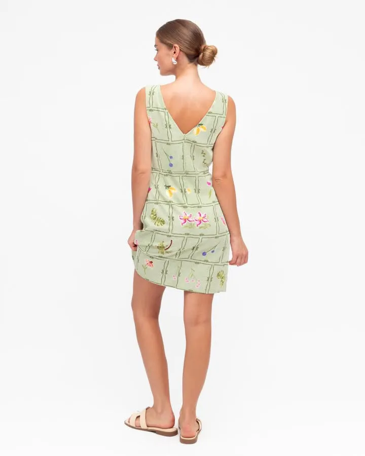 IRIS SHIFT DRESS || SAGE