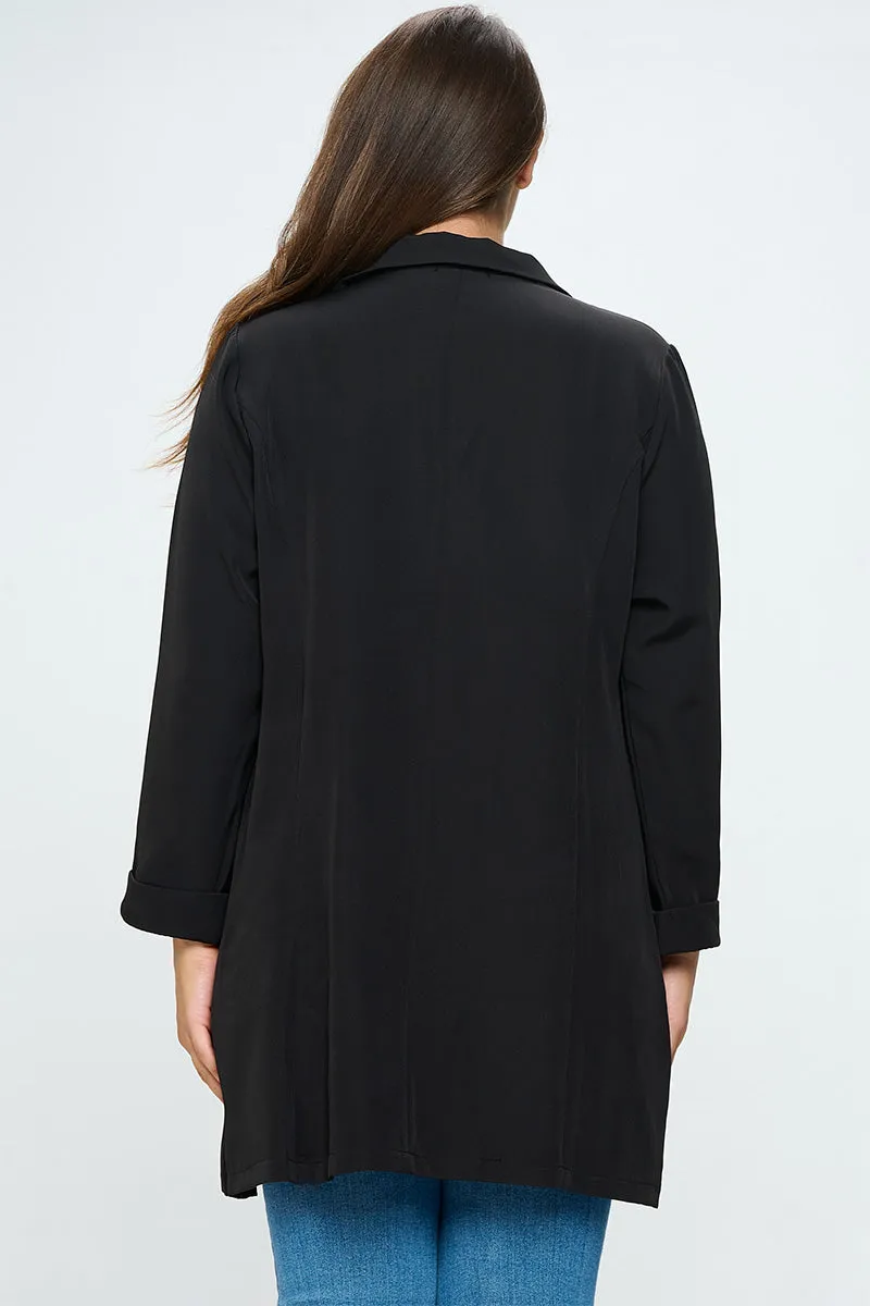 ITJS5267-PLUS | Coats | Junior Plus Collar Oversized Coat