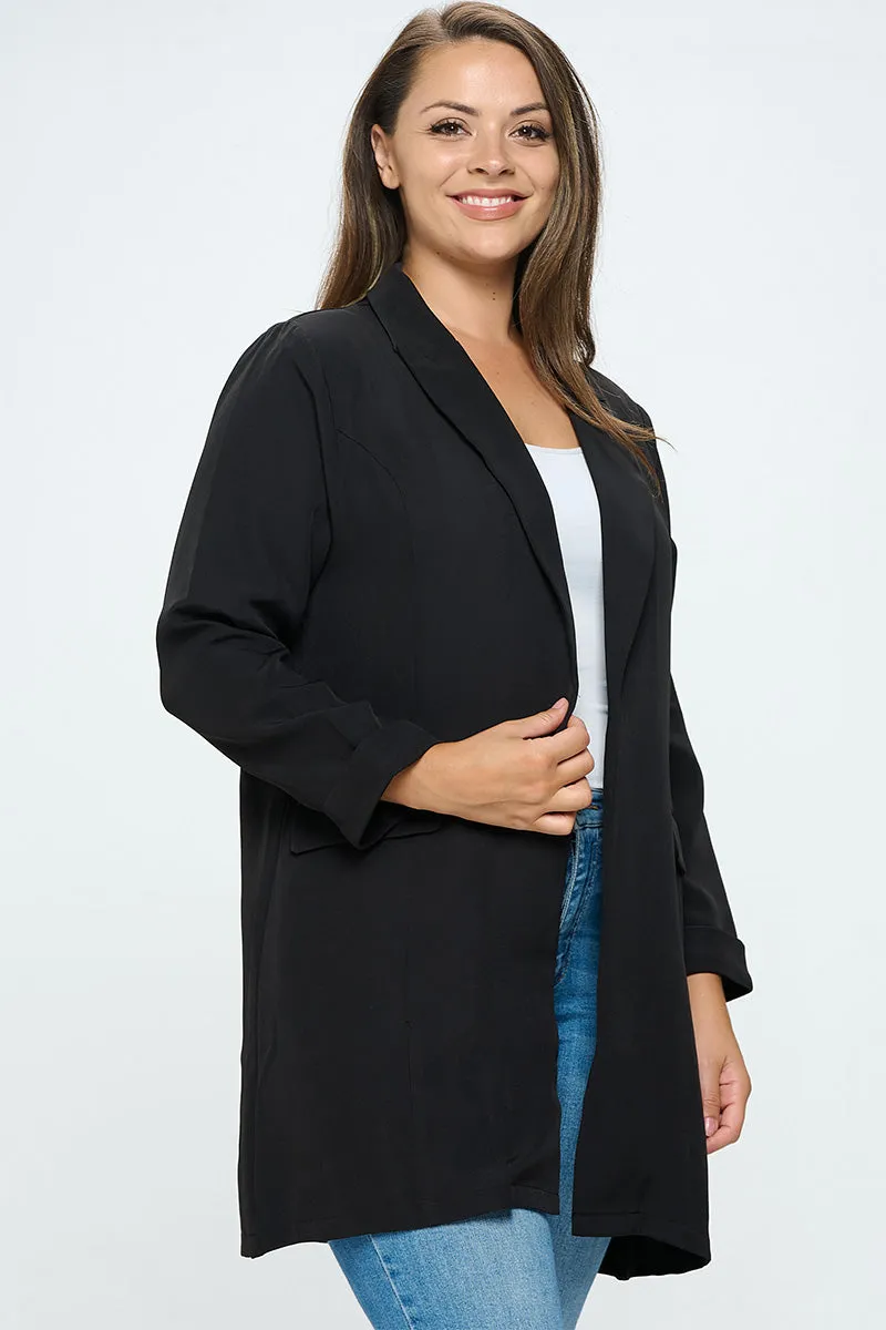 ITJS5267-PLUS | Coats | Junior Plus Collar Oversized Coat