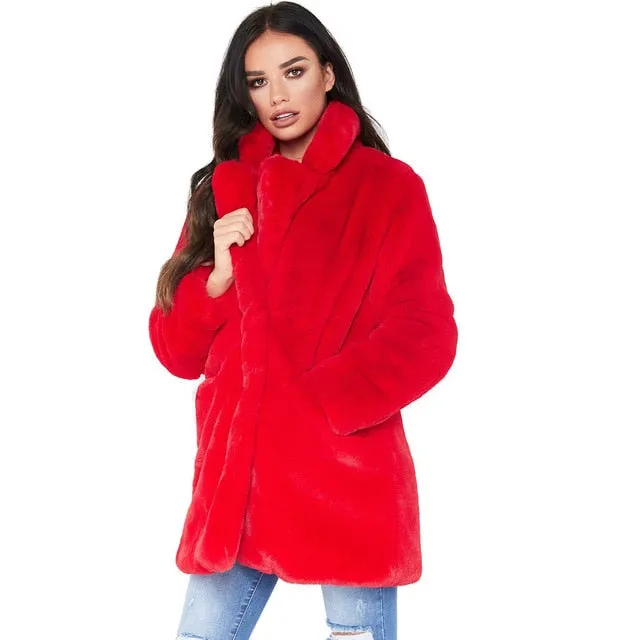 Jocelyn Faux Fur Coat