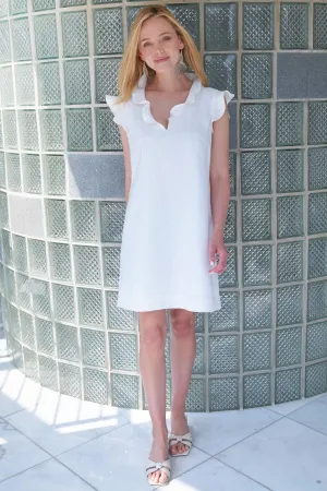 Jonathon Dress White Washed Linen