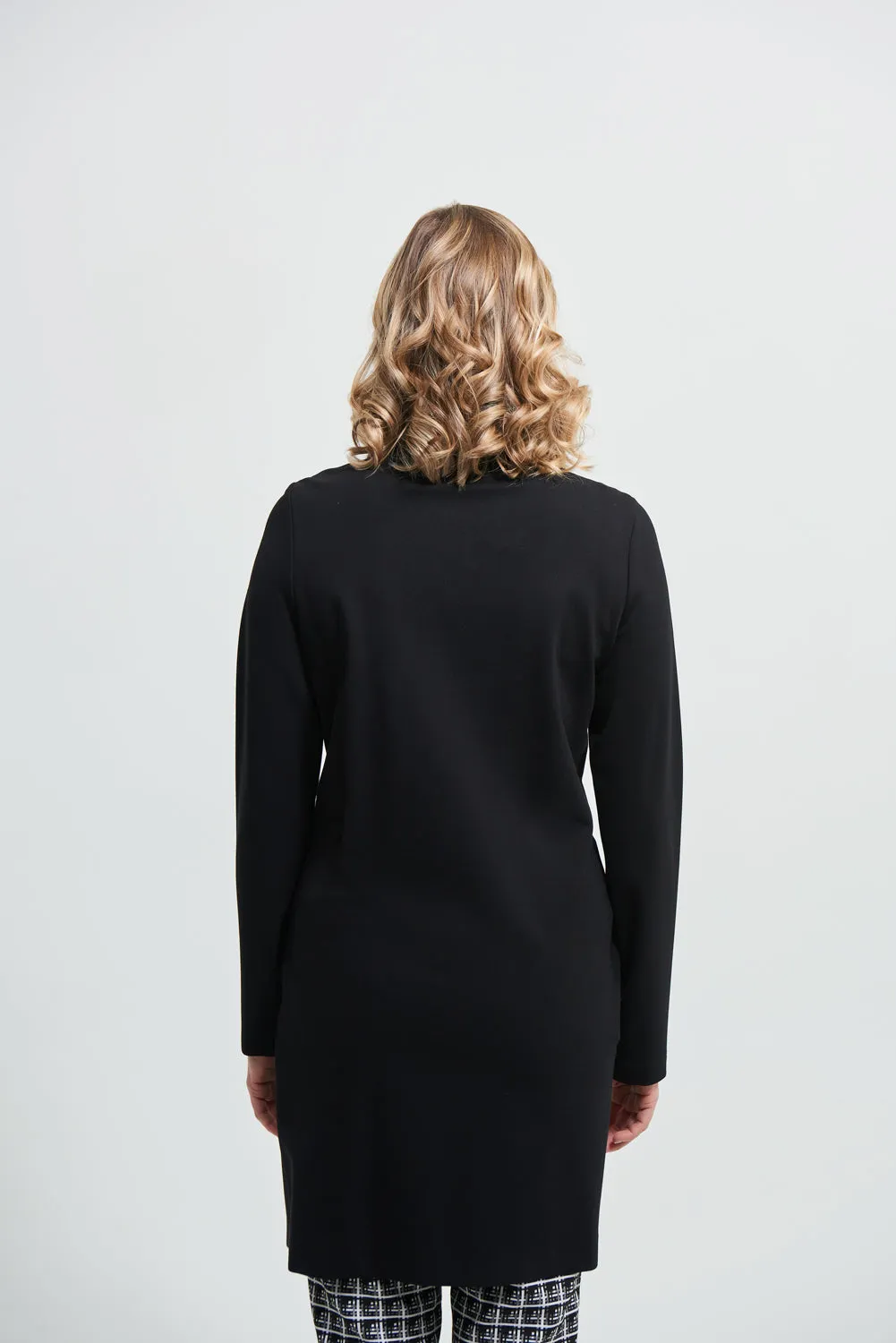 Joseph Ribkoff Black Studded Cocoon Jacket Style 213054