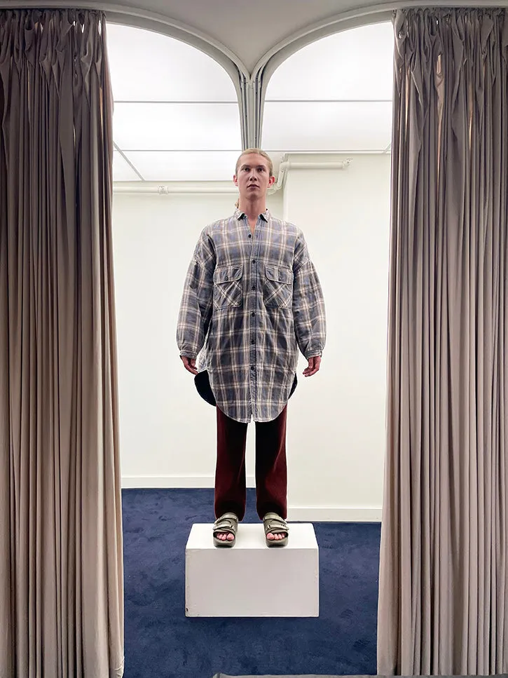 Kapital Flannel Check x Quilting Shirt Coat