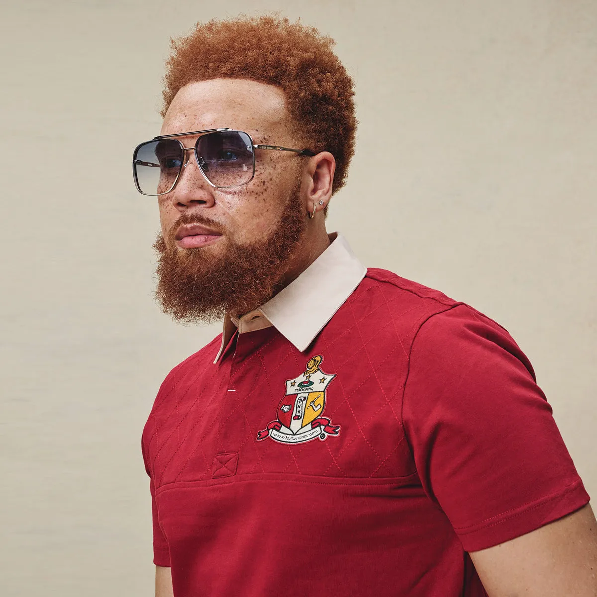Kappa Alpha Psi Coat of Arms Short Sleeve Rugby Polo