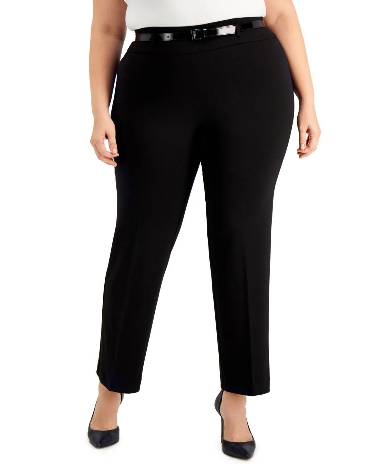 Kasper Womens Plus Size Pull-On Bootcut Pants 10810978