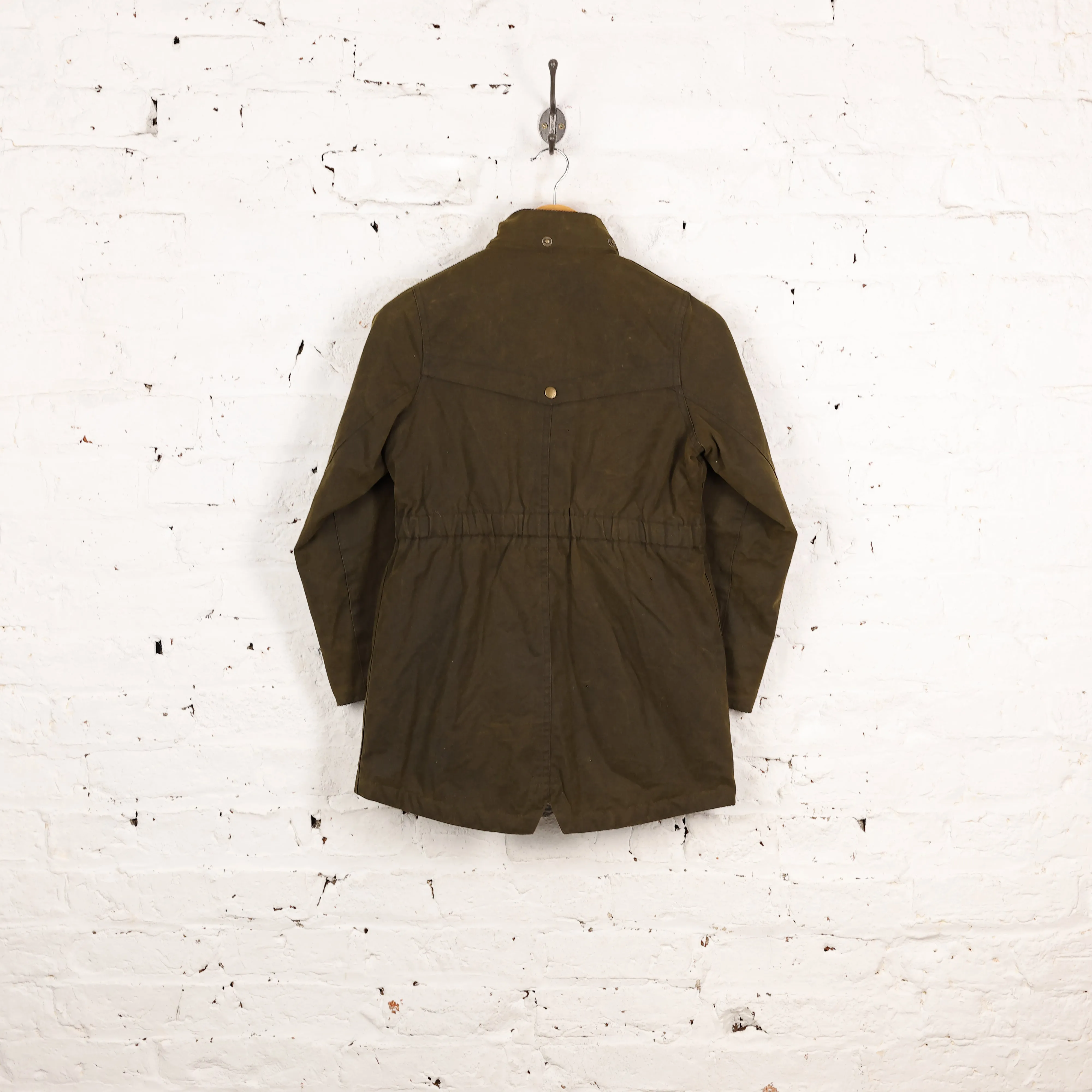 Kids Barbour Thrunton Wax Jacket - Green - L Boys