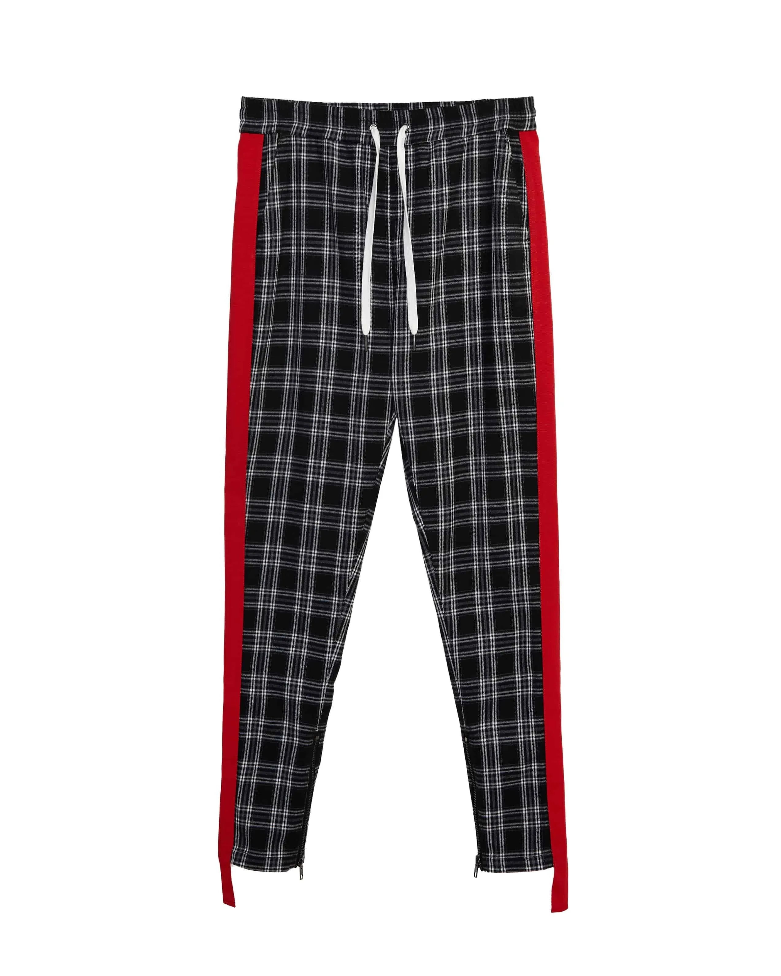 Konus Men's  Plaid Pants in Gray