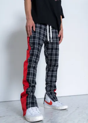 Konus Men's  Plaid Pants in Gray