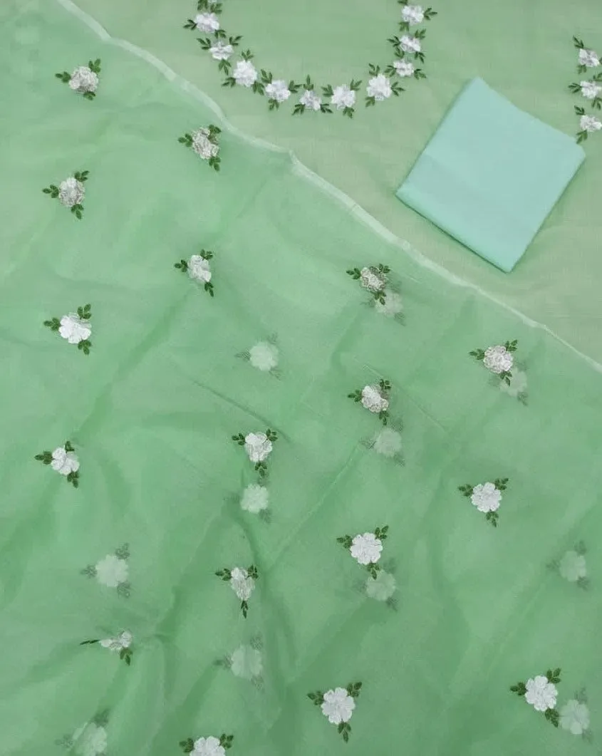 Kota Doriya Designer Suit In Green