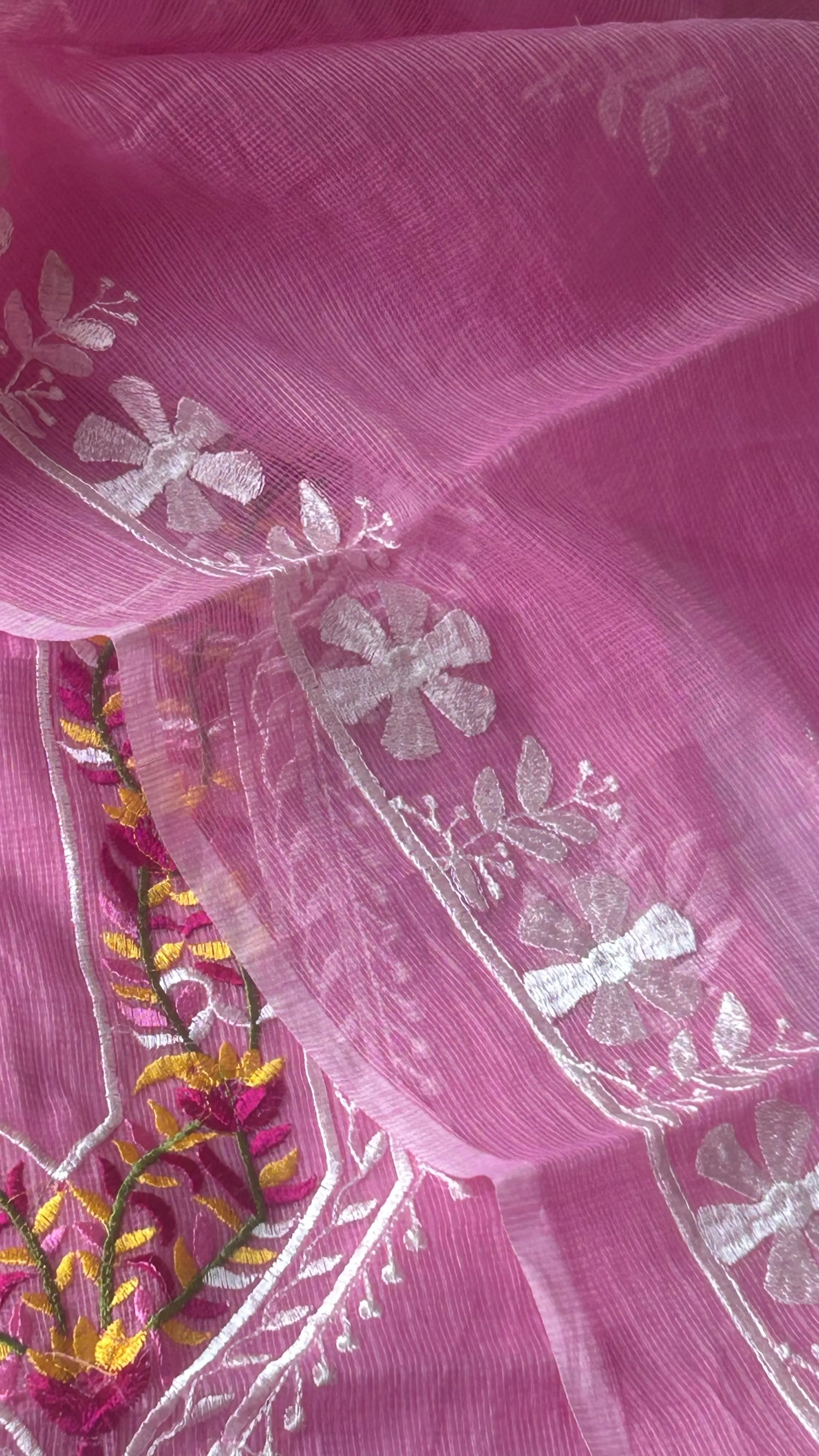 Kota Doriya Embroidery Work Suit In Pink