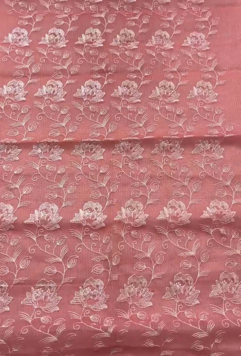 Kota Doriya Embroidery Work Suit In Pink