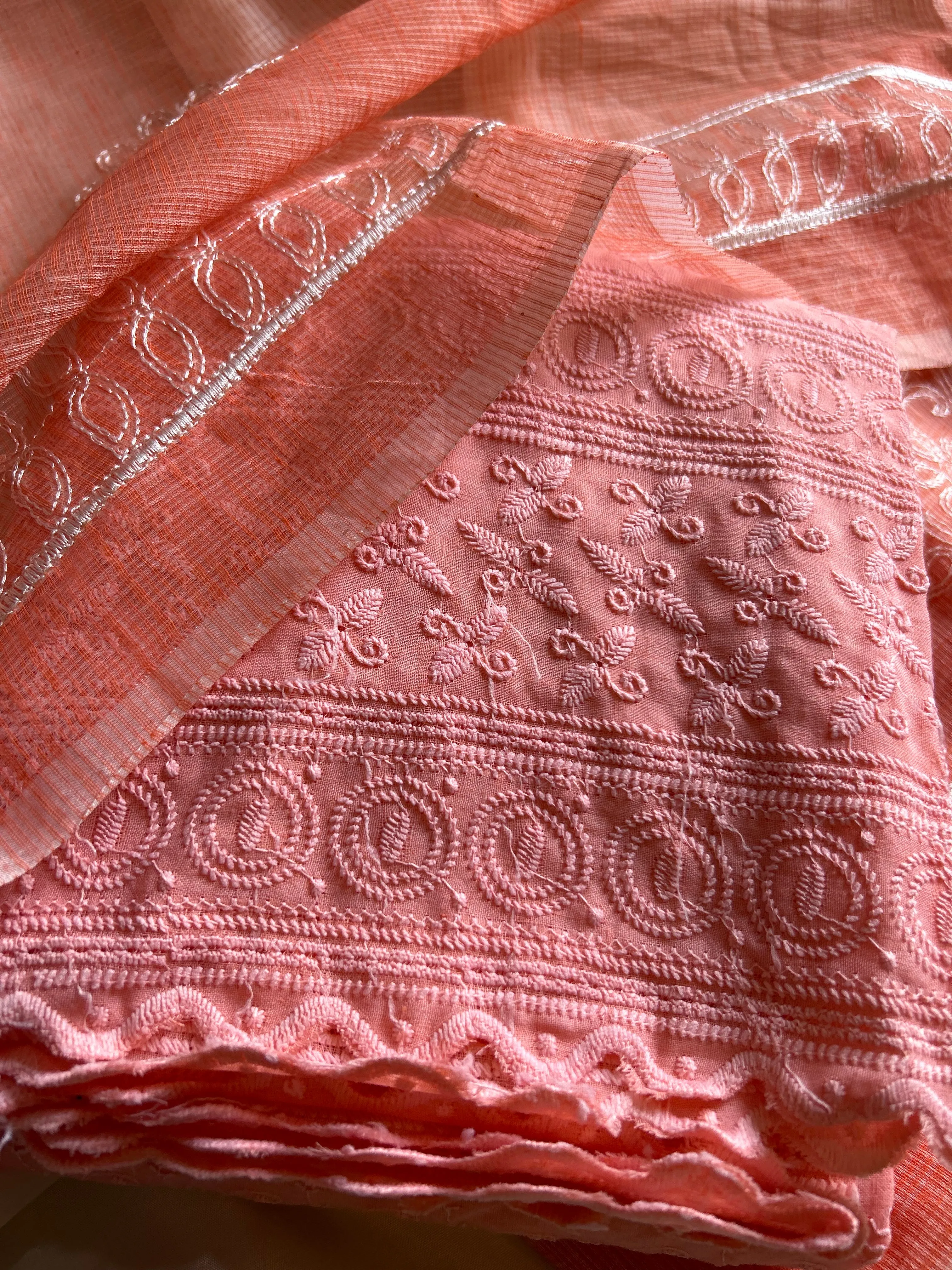 Kota Doriya Suit In Orange