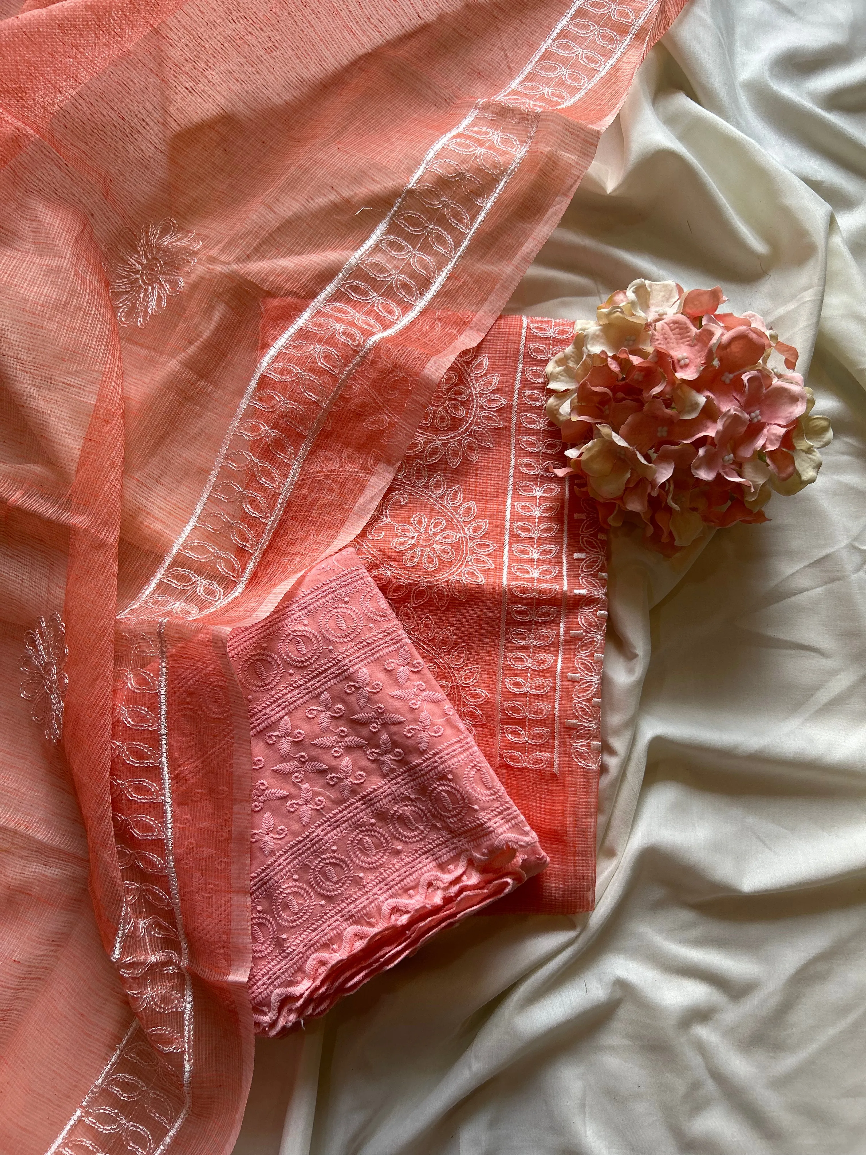 Kota Doriya Suit In Orange