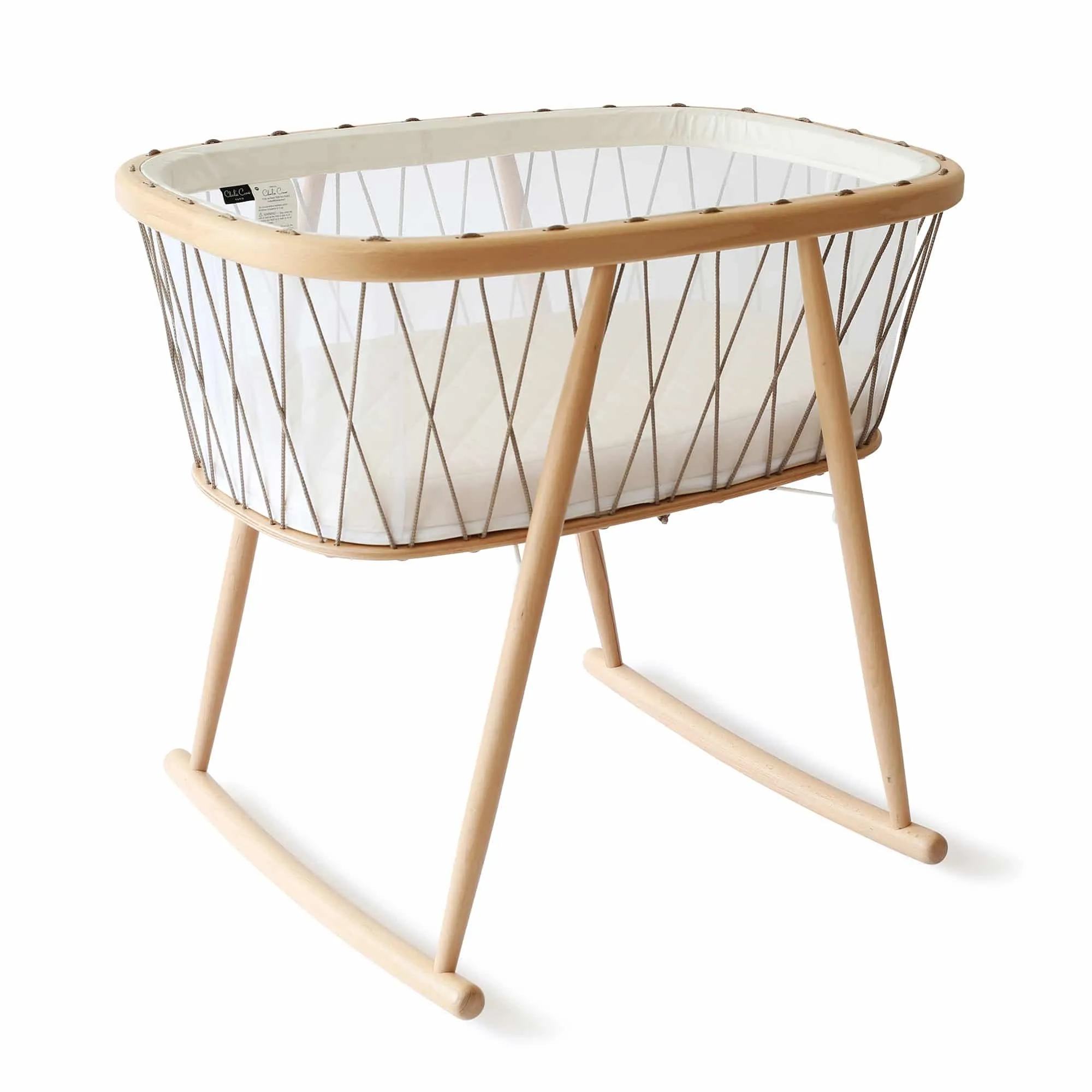 KUMI Mesh Bassinet with Mattress by Charlie Crane
