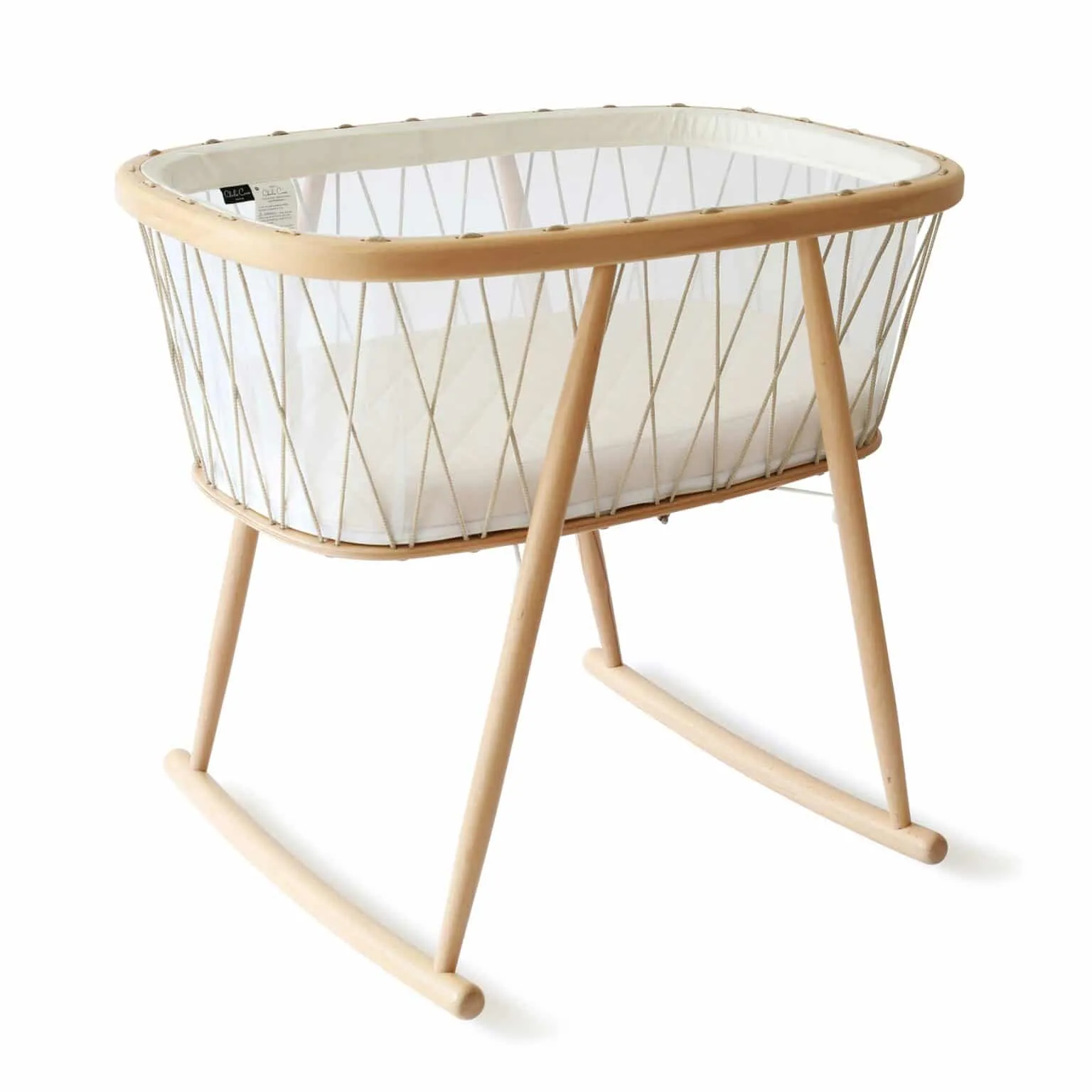 KUMI Mesh Bassinet with Mattress by Charlie Crane