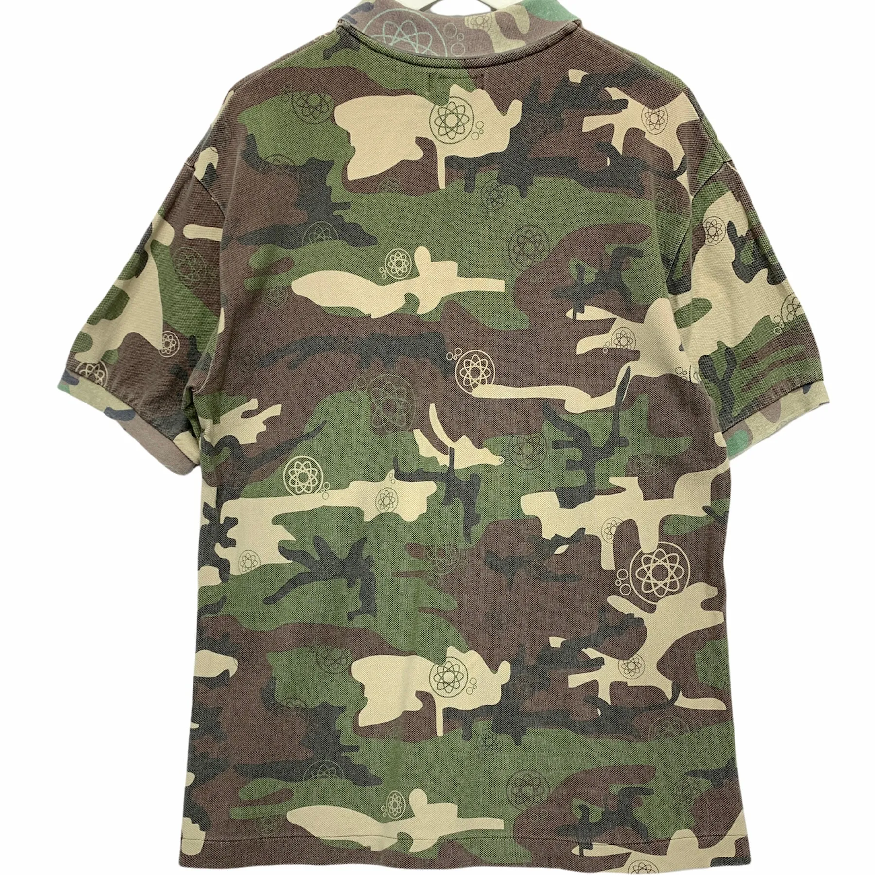 [L] Futura Laboratories Atom Woodland Camo Polo Shirt