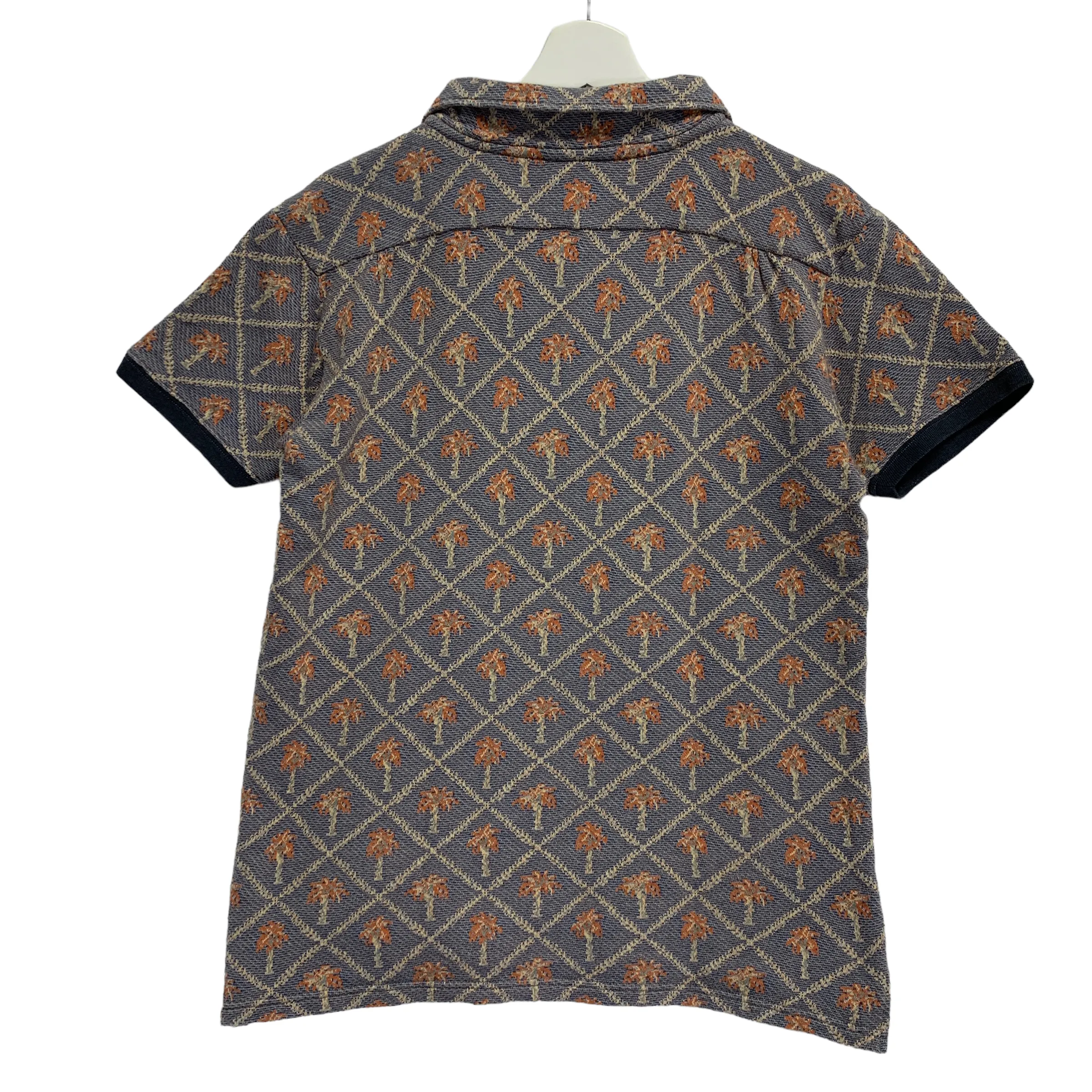 [L] Kapital Woven Palm Tree Polo Shirt