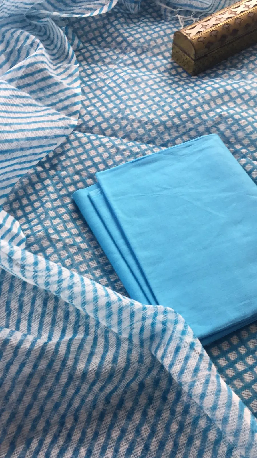 Leheriya Kota  Suit In Blue