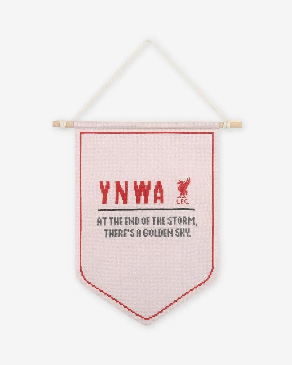LFC Cross Stitch Pennant