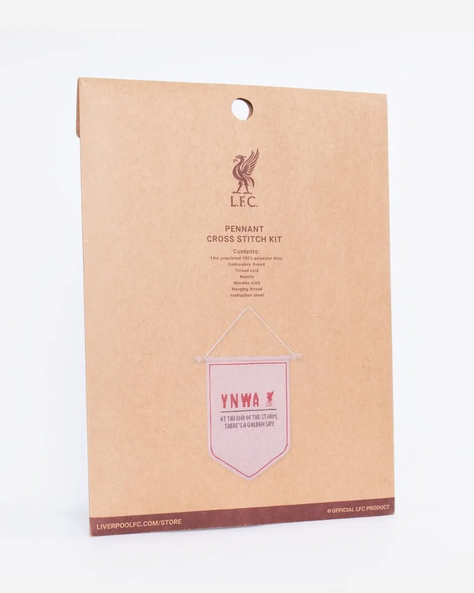 LFC Cross Stitch Pennant