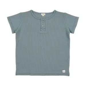 Lil Legs Boys Boxy Henley - Ocean