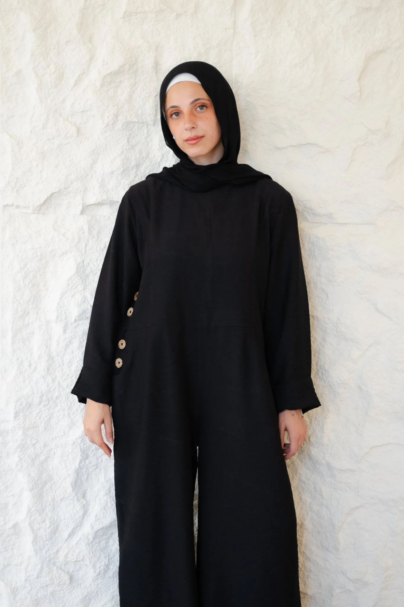 Linen Jumpsuit black