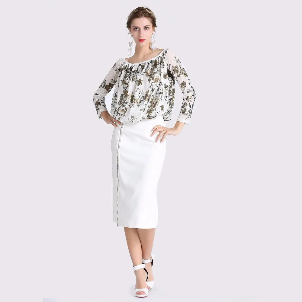 Long Pencil Skirt