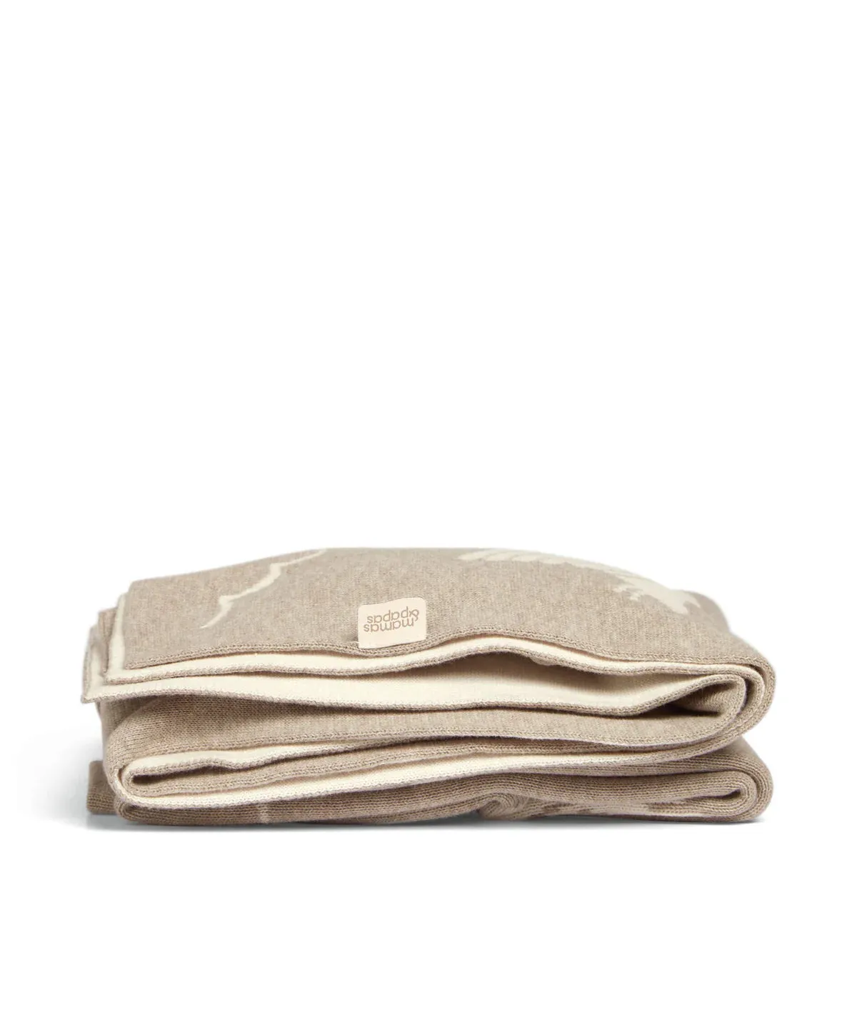 Mamas & Papas Knitted Blanket - Mocha - Welcome to the World Duckling
