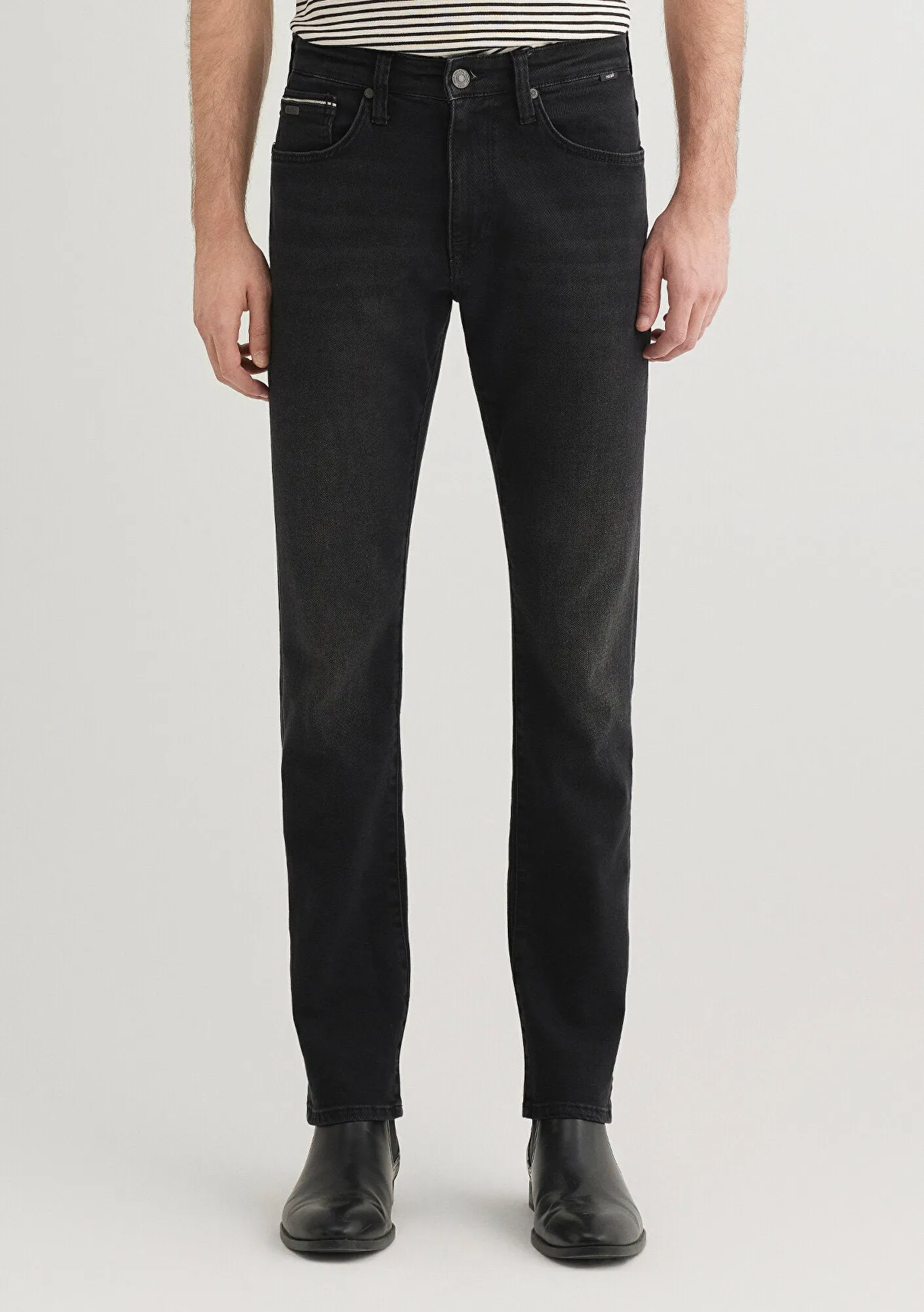 Marcus Black Brushed Mavi Black Jean Pants