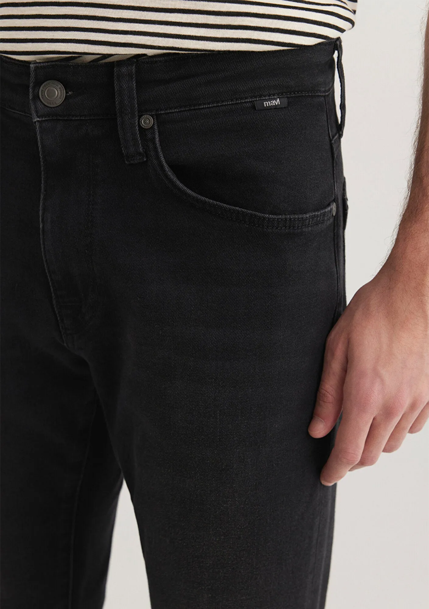 Marcus Black Brushed Mavi Black Jean Pants
