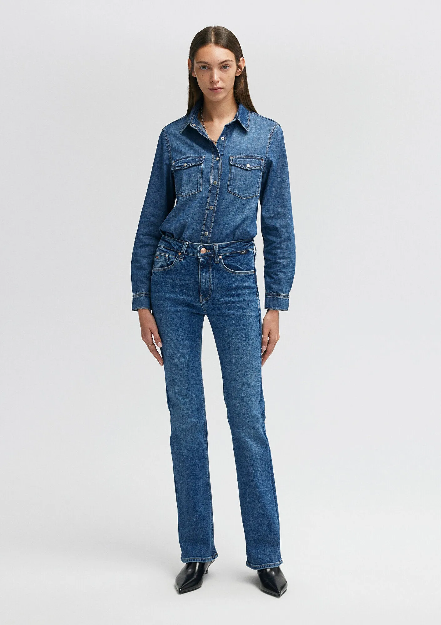 Maria Mid Blue Mavi Premium Jean Pants