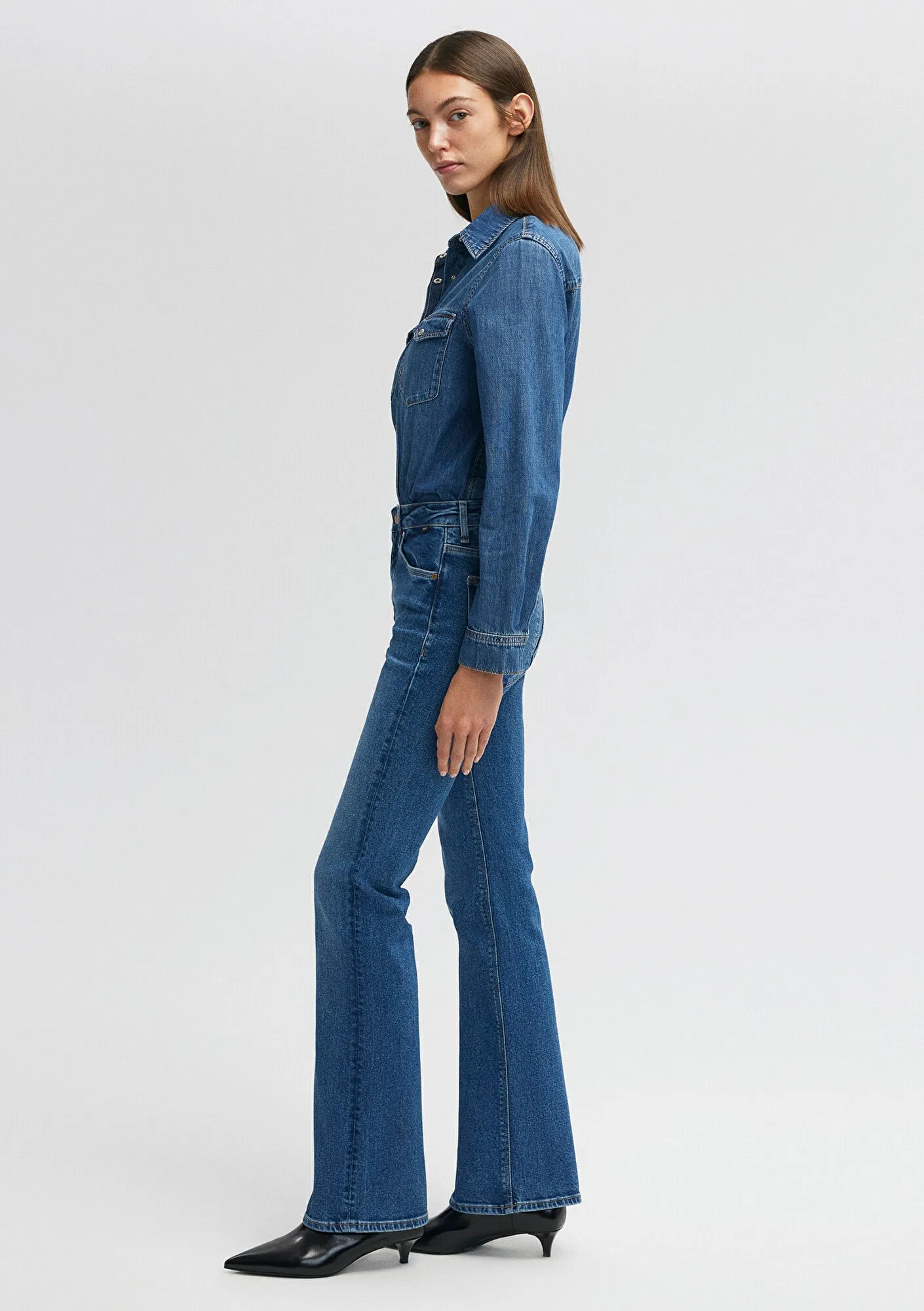 Maria Mid Blue Mavi Premium Jean Pants
