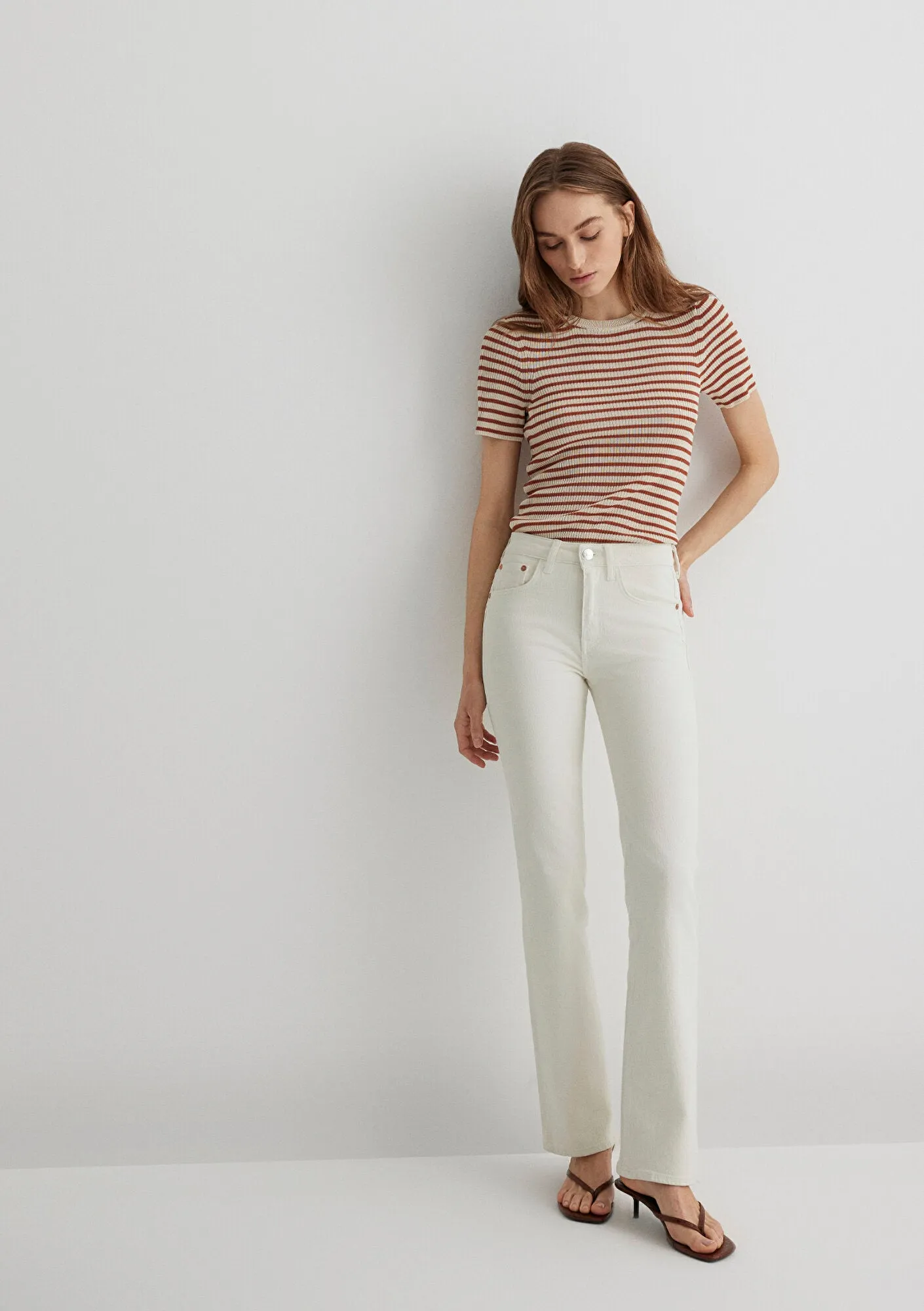 Maria White Denim Jean Pants