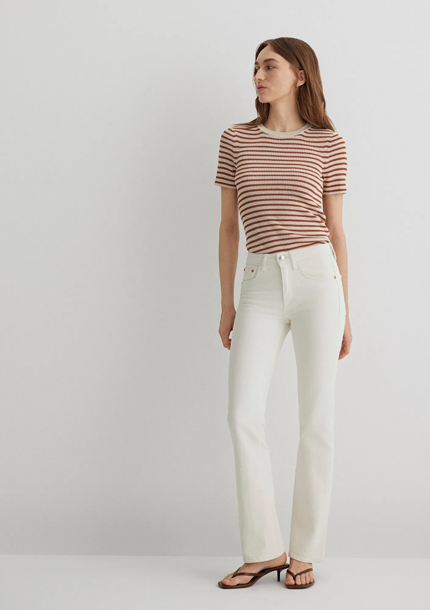 Maria White Denim Jean Pants
