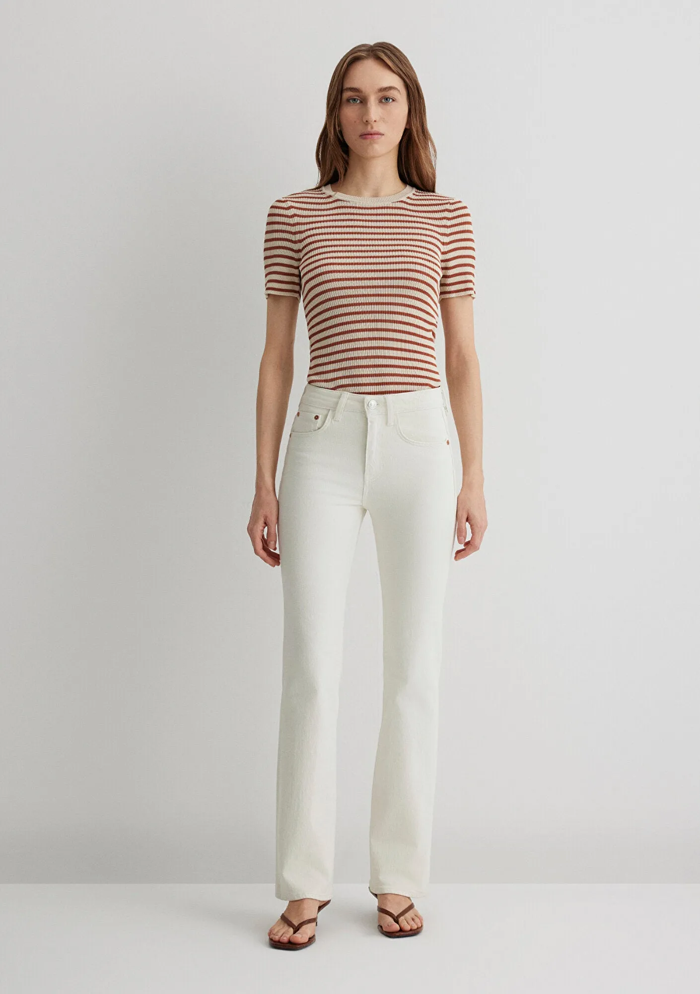 Maria White Denim Jean Pants
