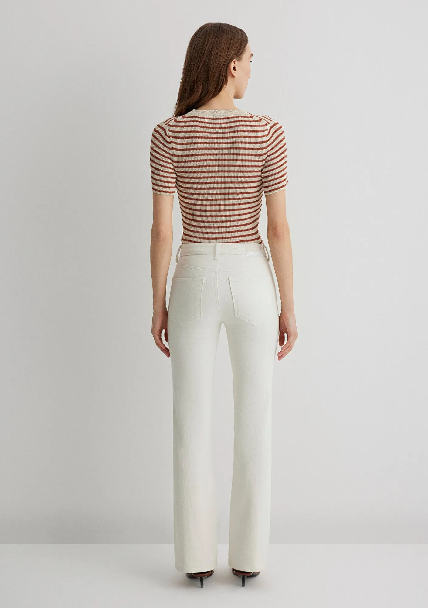 Maria White Denim Jean Pants