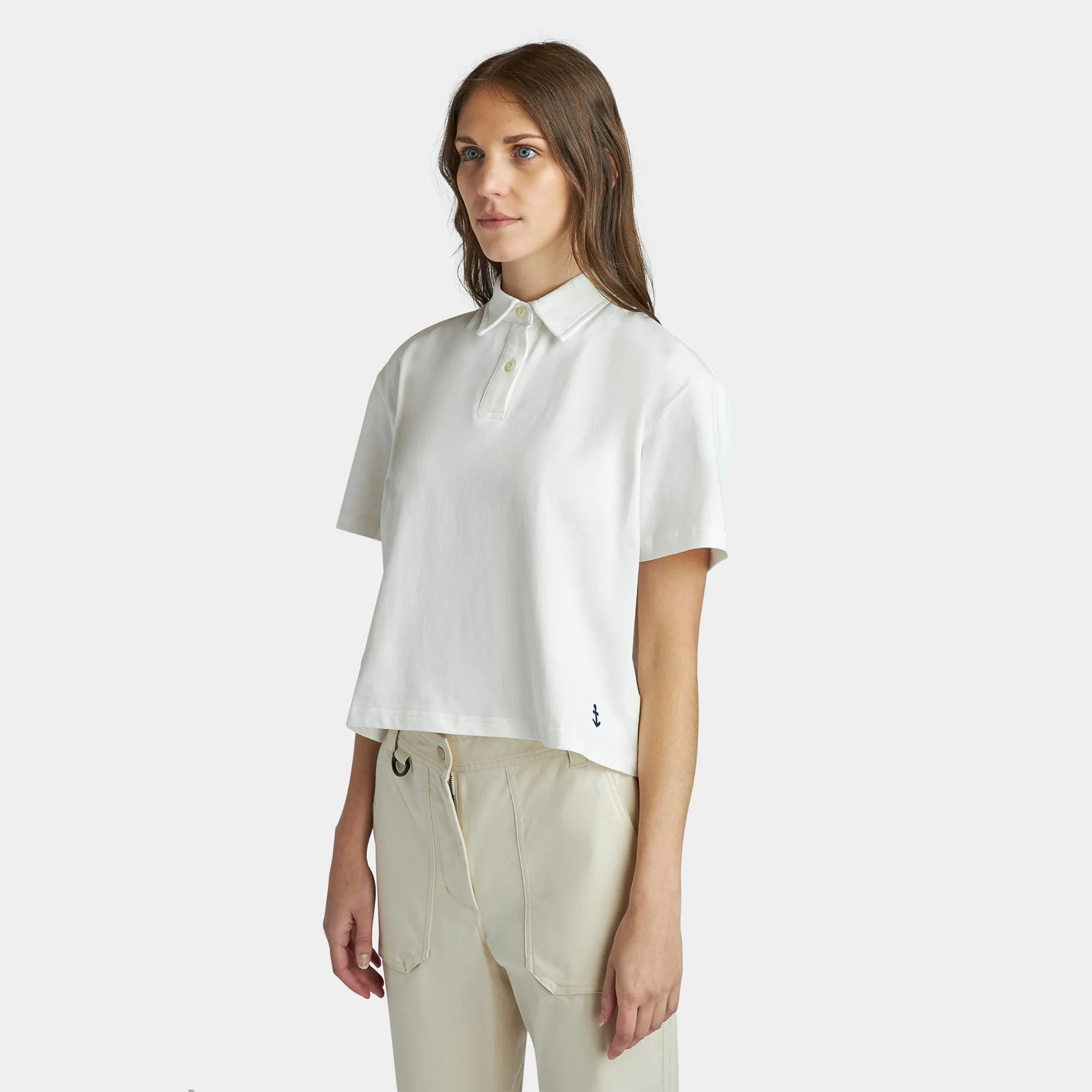 Marine Cropped Polo