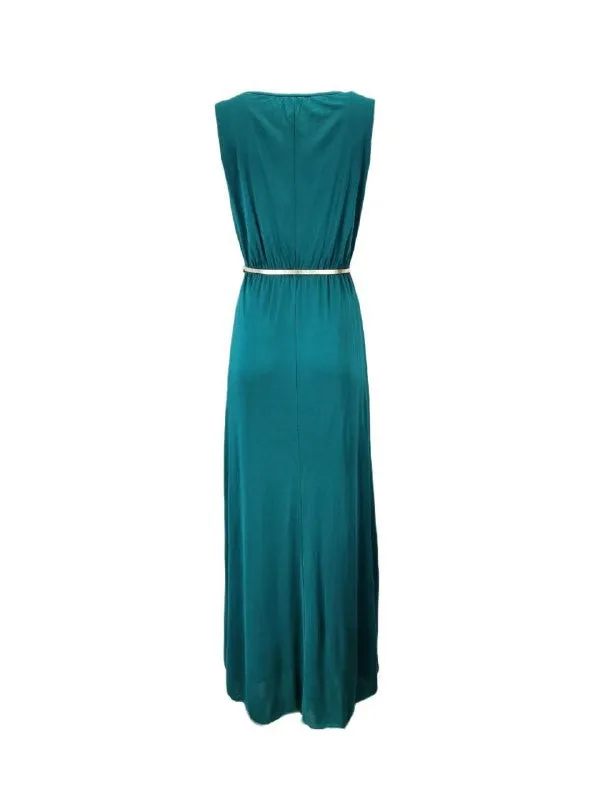 Max Mara Women's Turquoise Neo Shift Maxi Dress Size S NWT