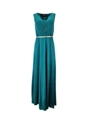Max Mara Women's Turquoise Neo Shift Maxi Dress Size S NWT