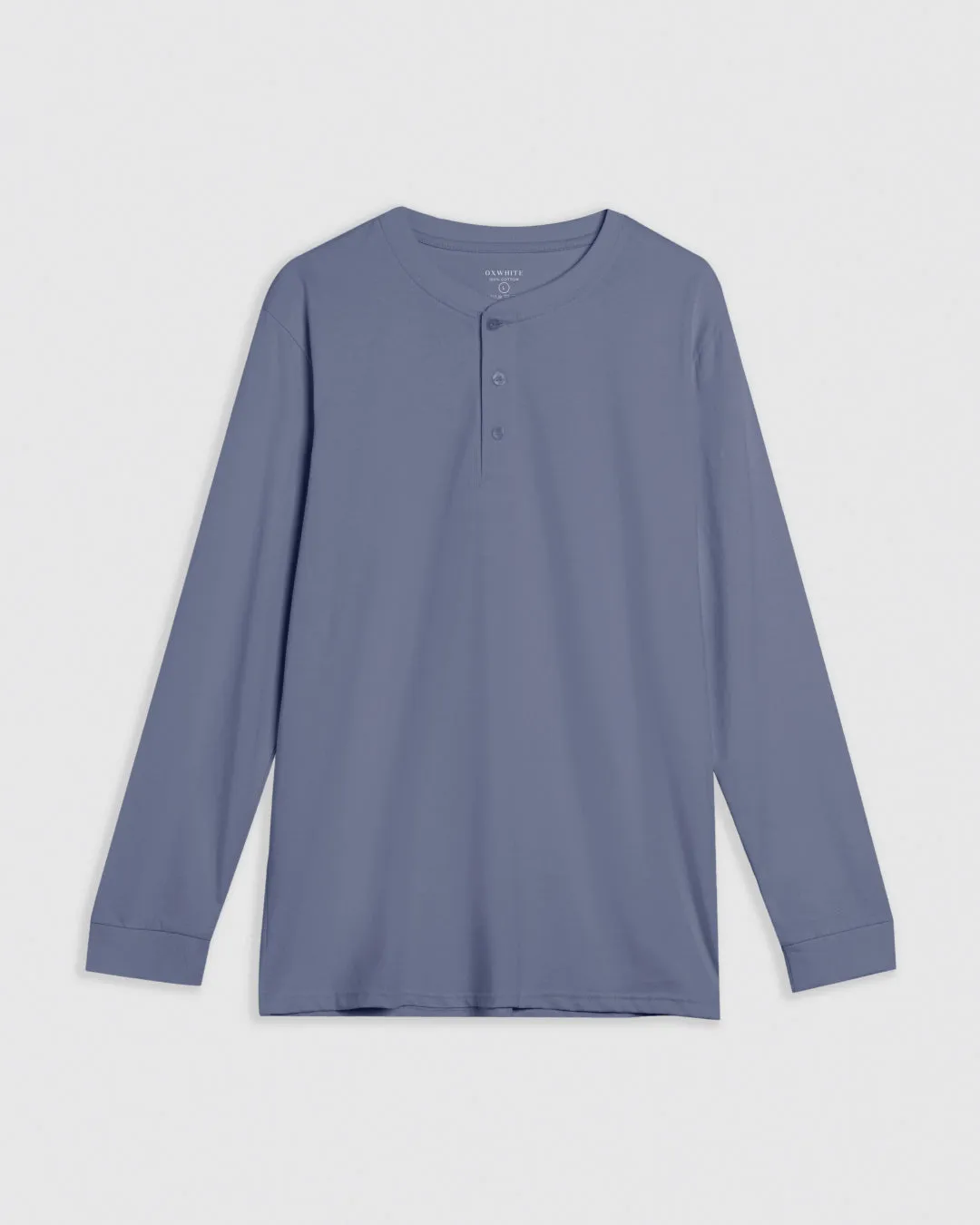 Men Long Sleeve Henley Tee