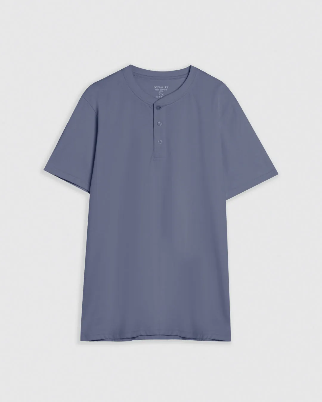 Men Short Sleeve Henley Tee