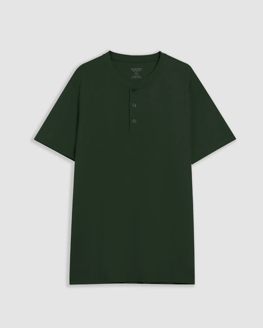 Men Short Sleeve Henley Tee