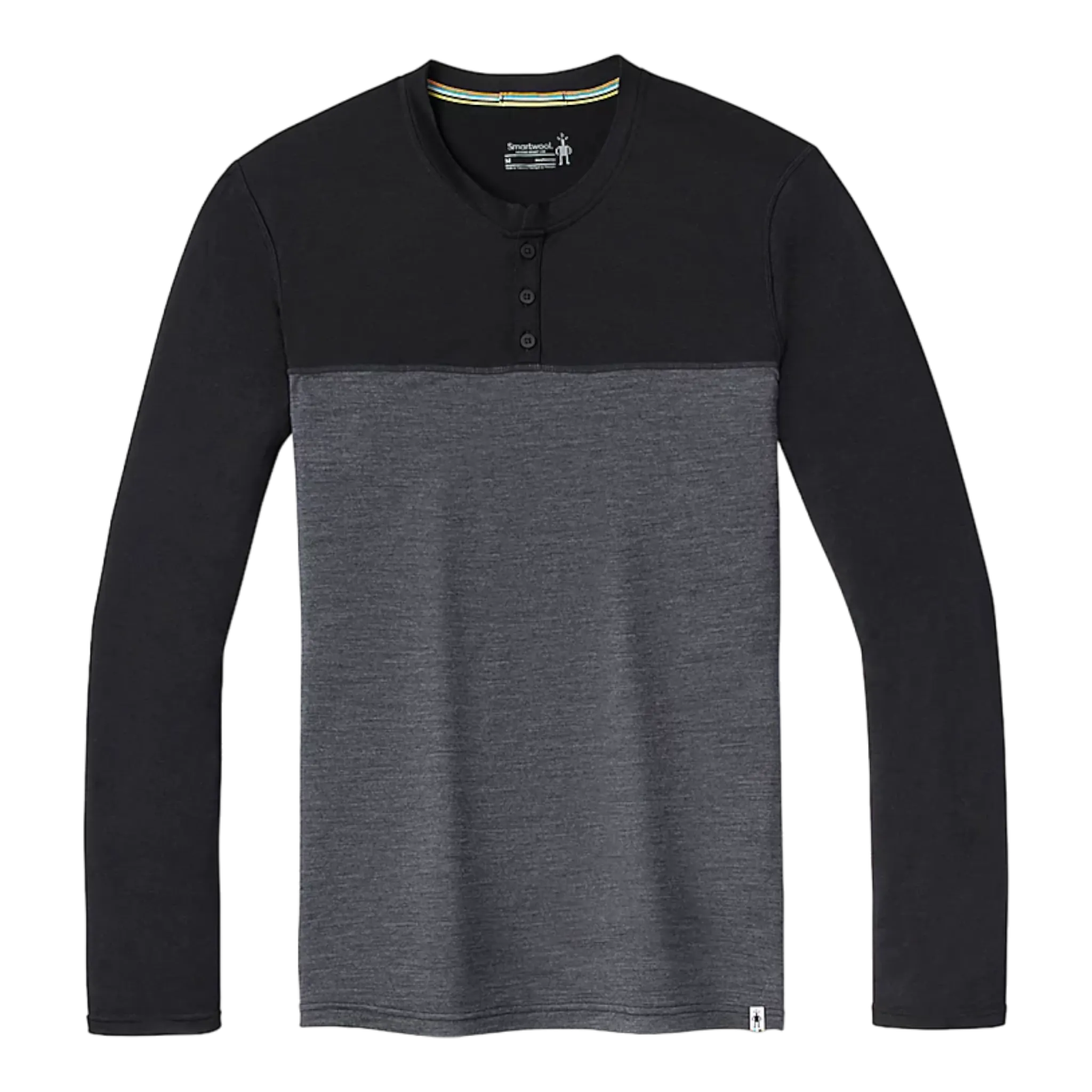 Men's Long Sleeve Colorblock Henley