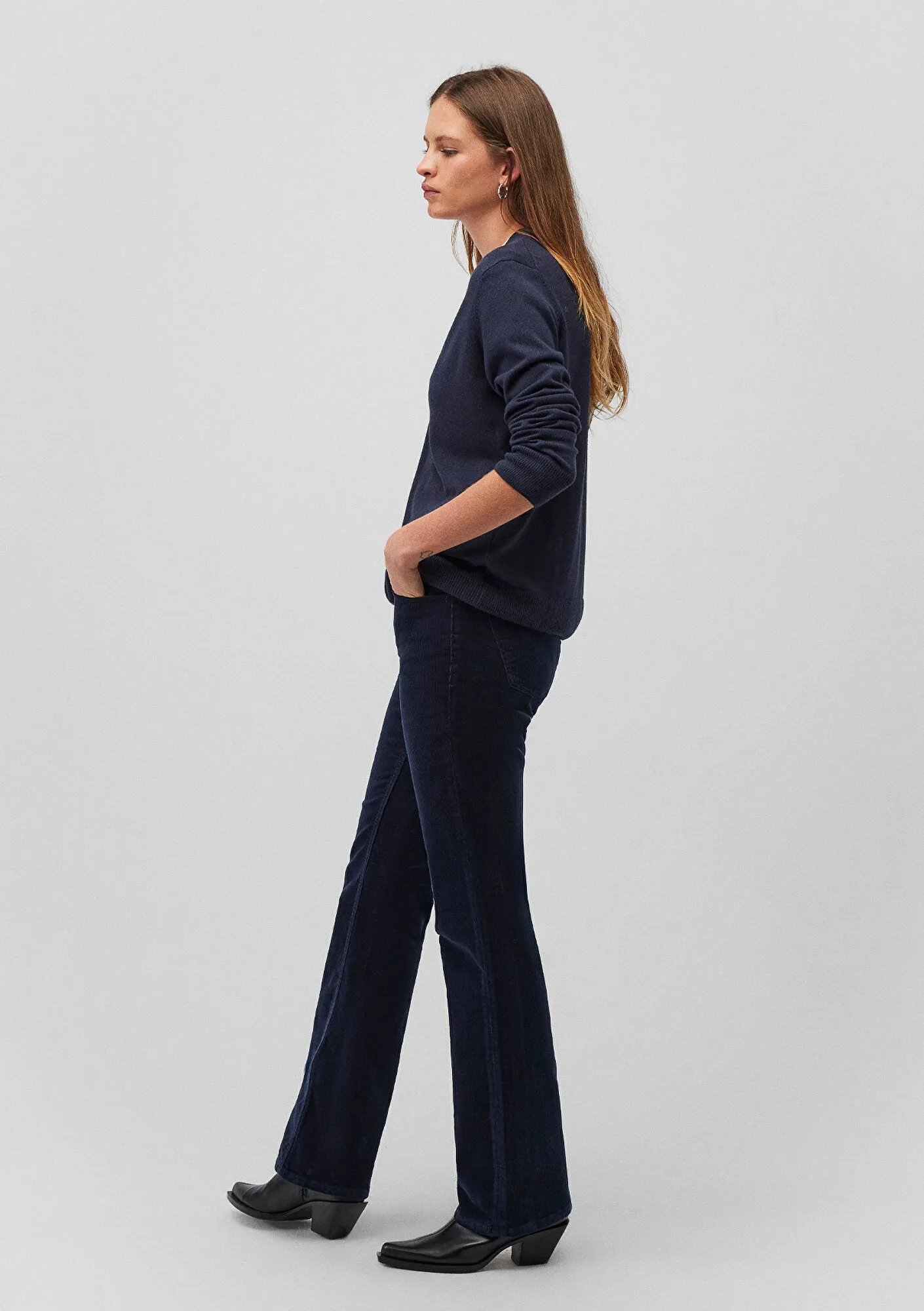 Molly Navy Cord Pants
