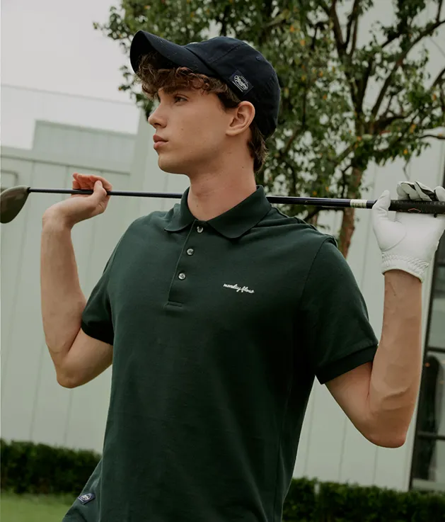Monday Flow Men's Pique Top - Green