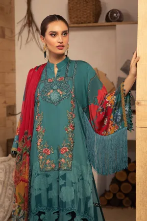 MPT 1213 A | Maria B MPrints Winter Collection 2021 | Unstitched Embroidered Karandi Suits