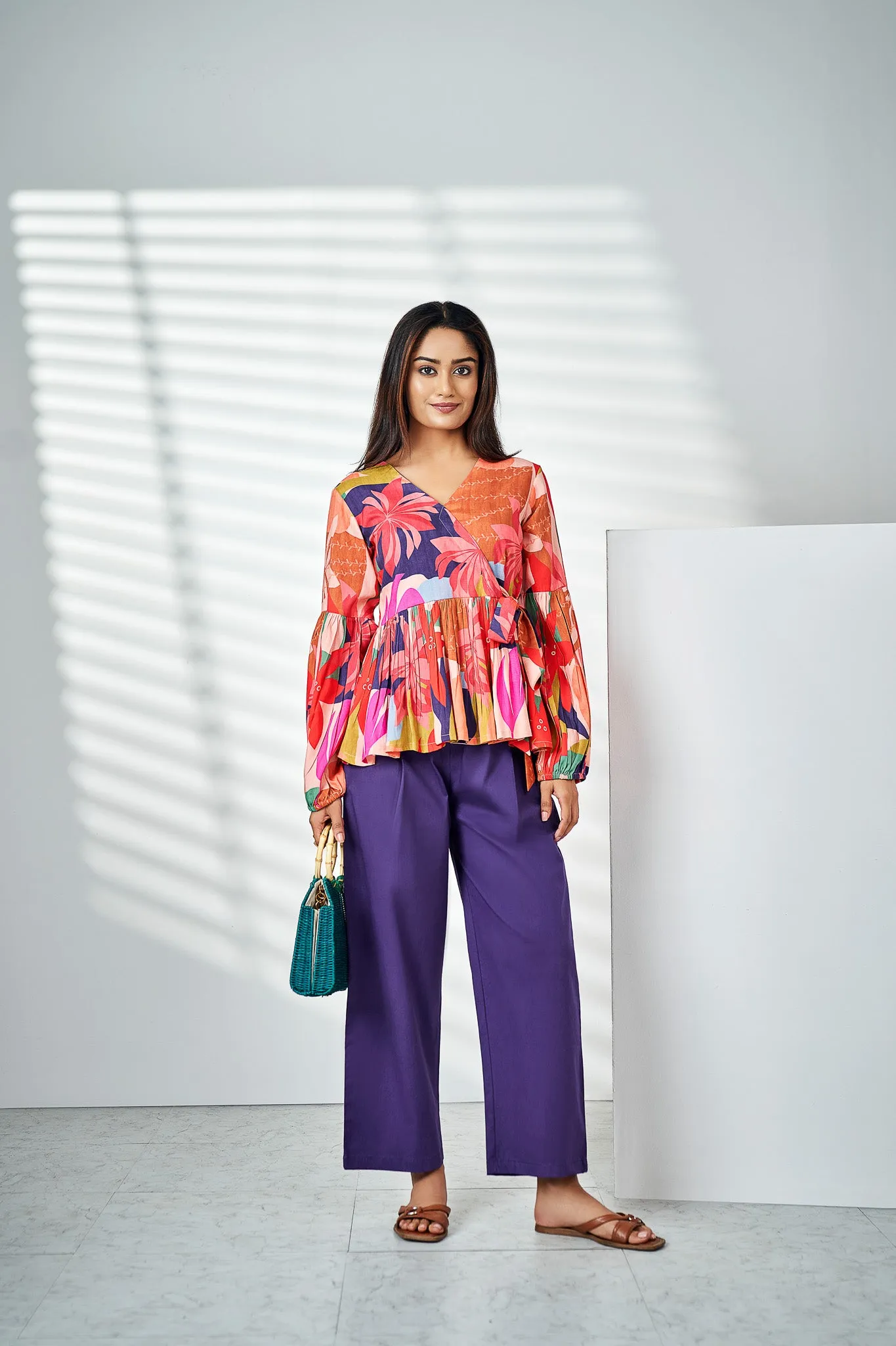 Multi Bow Tie Top with Pants