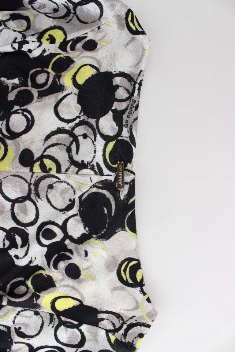 Multicolor Longsleeved Shift Dress