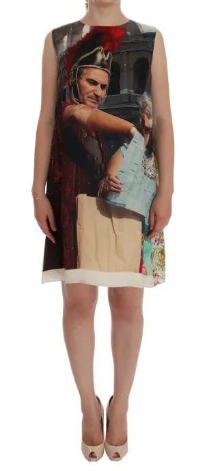 Multicolor SANREMO Shift Silk Dress